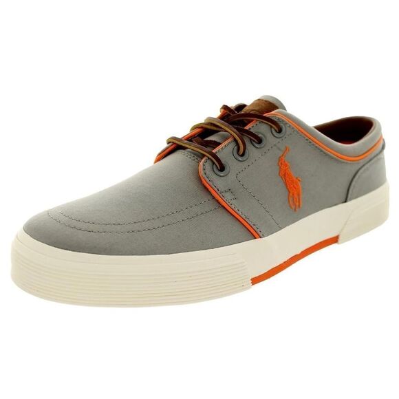 Polo Ralph Lauren Mens Faxon Low Sneaker Gray Size 10.5 - Picture 1 of 11